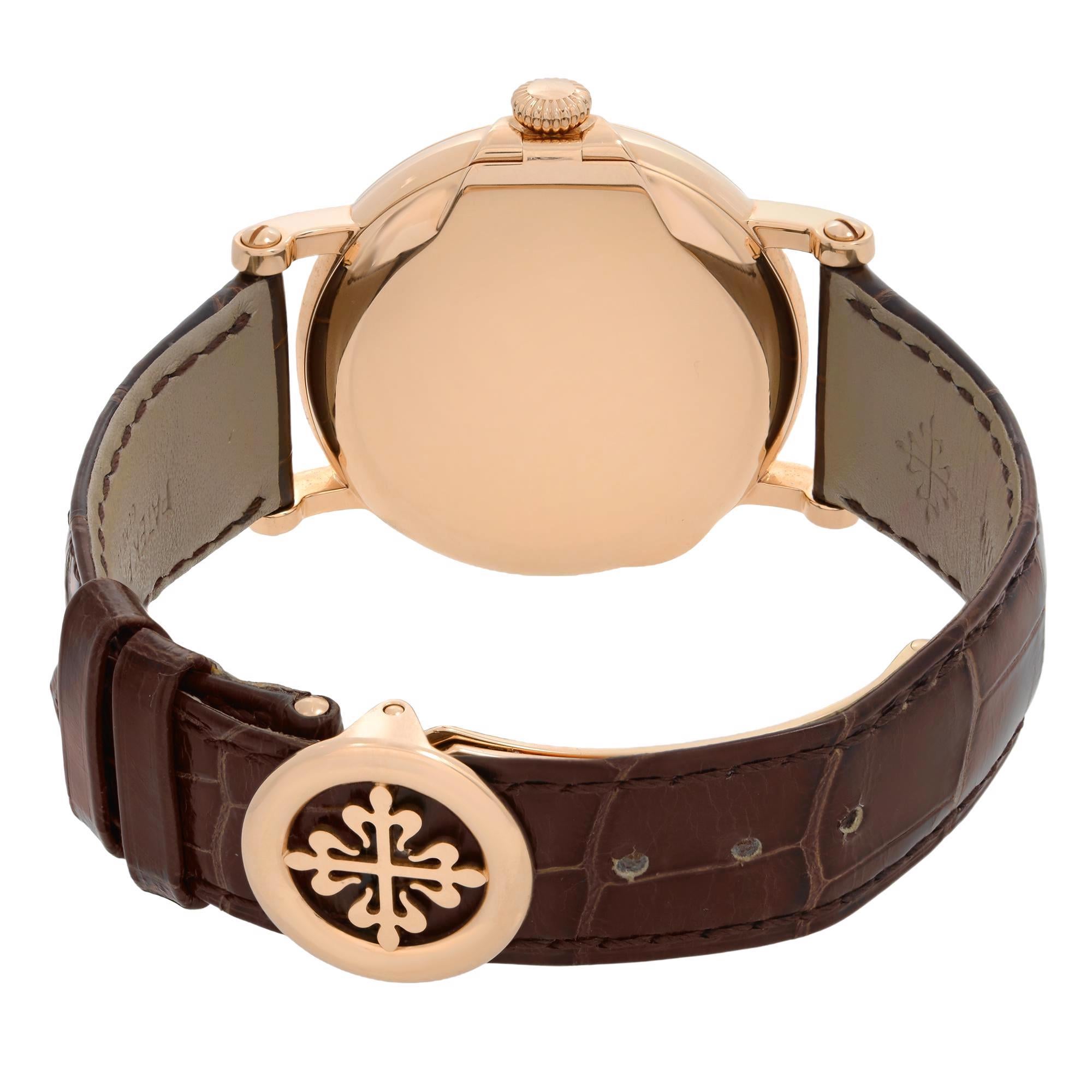 18 Karat Roségold Automatik-Herrenuhr von Patek Philippe Calatrava 5153r-001 2
