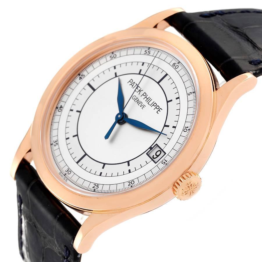 Patek Philippe Calatrava 18k Rose Gold Automatic Mens Watch 5296 Box Papers 1