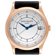 Patek Philippe Calatrava 18k Rose Gold Automatic Mens Watch 5296 Box Papers