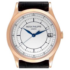 Patek Philippe Calatrava Montre automatique en or rose 18k pour hommes 5296 Boîte Papiers