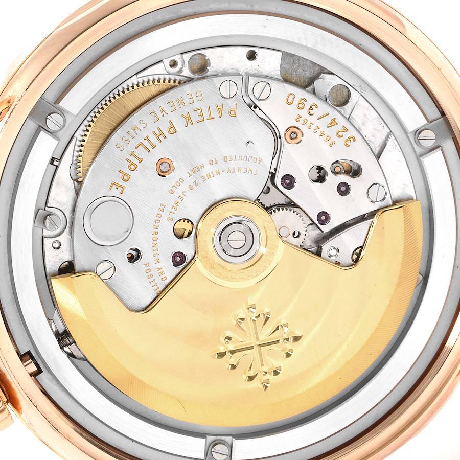 Men's Patek Philippe Calatrava 18k Rose Gold Automatic Mens Watch 5296 For Sale