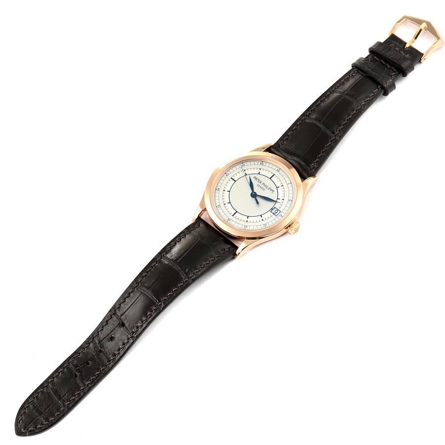 Patek Philippe Calatrava 18k Rose Gold Automatic Mens Watch 5296 For Sale 2