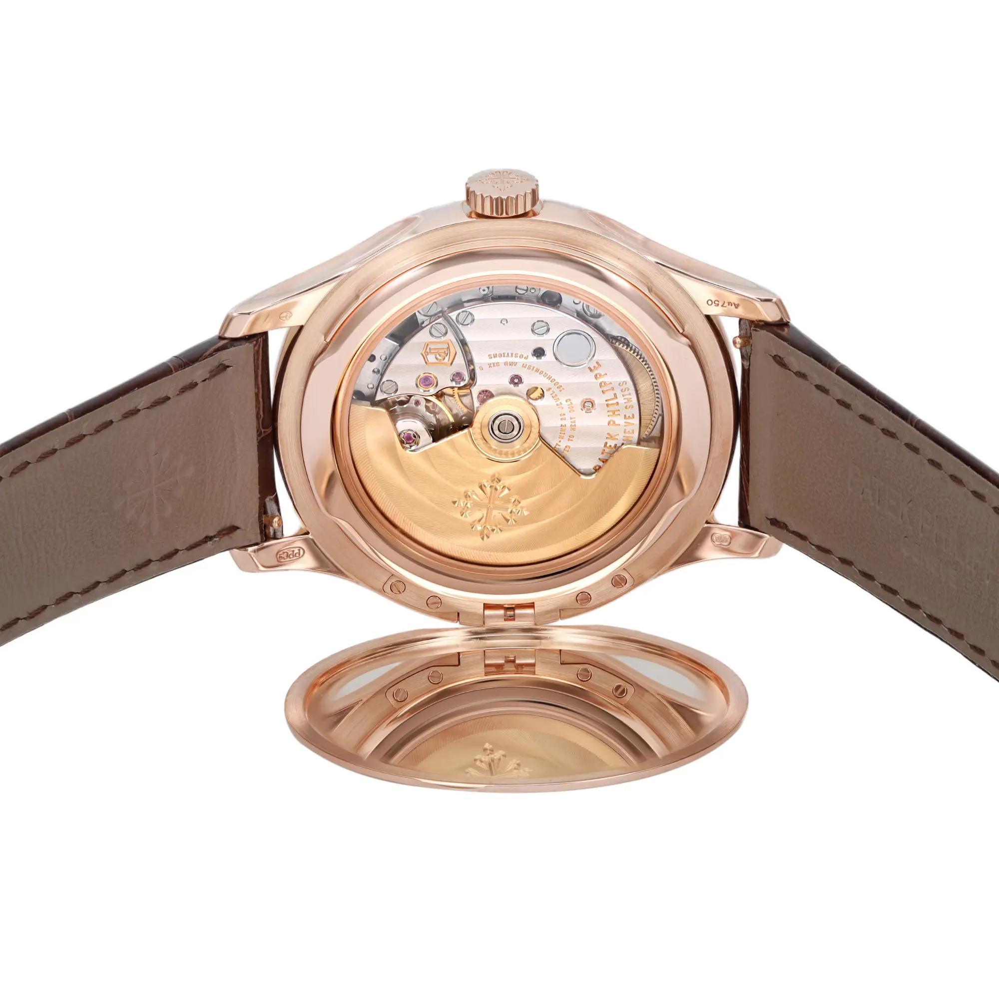 Men's Patek Philippe Calatrava 18K Rose Gold Ivory Dial Automatic Men Watch 5227R-001 For Sale