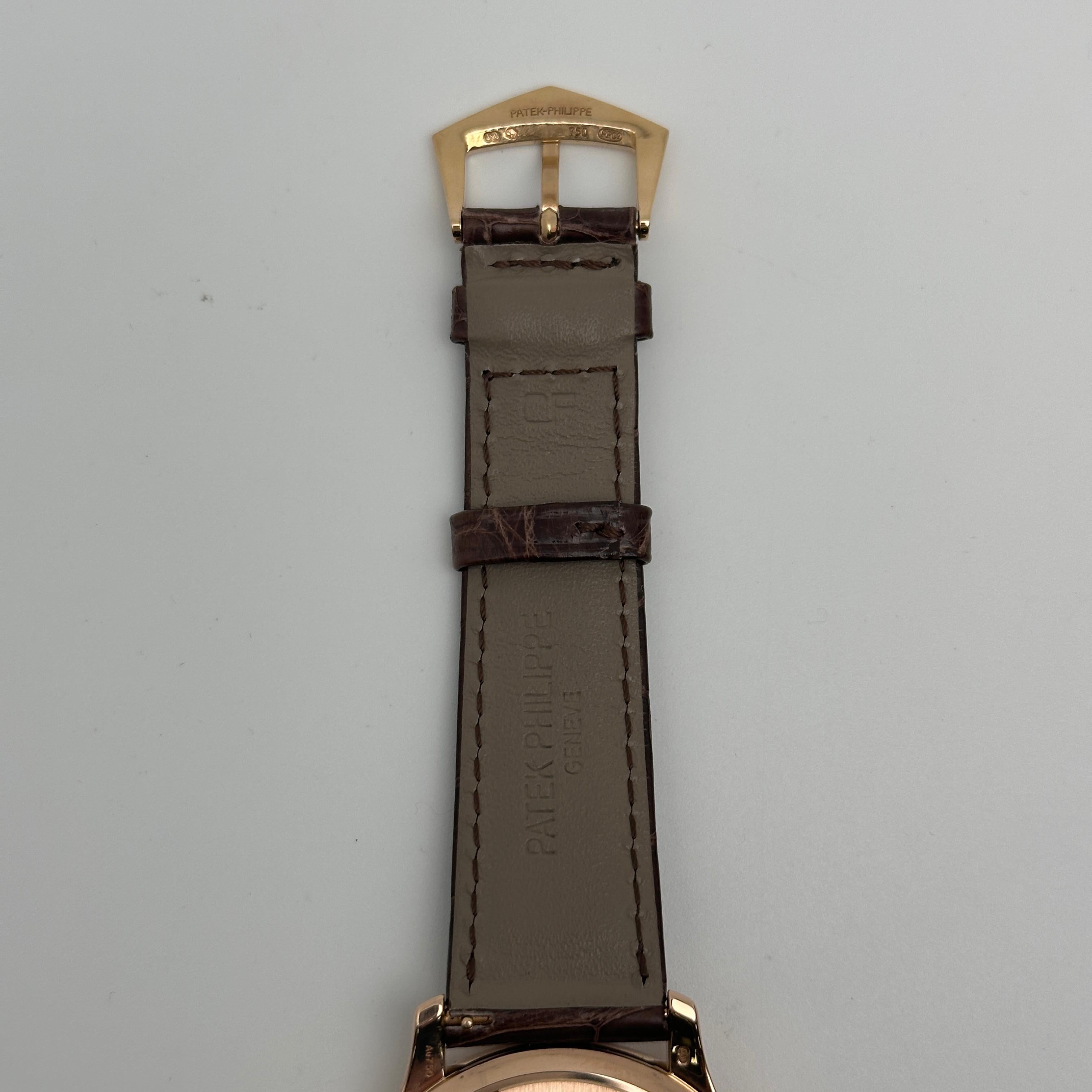 Patek Philippe Calatrava 18K Rose Gold Ivory Dial Automatic Men Watch 5227R-001 For Sale 4