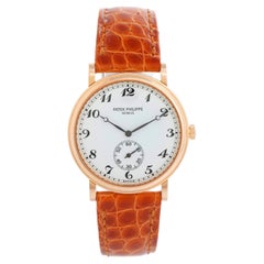 Patek Philippe Montre homme Calatrava en or rose 18 carats 5022R