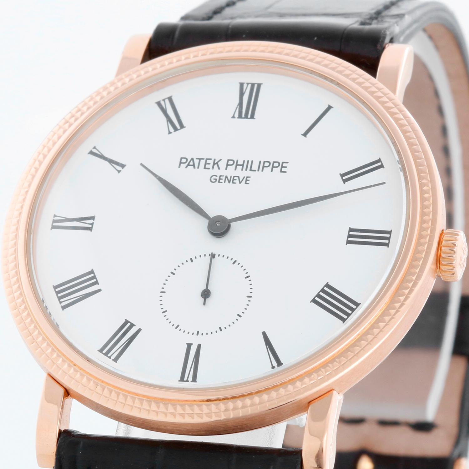 Patek Philippe Calatrava 18k Rose Gold Men's Watch  5119-R (or 5119R) 1