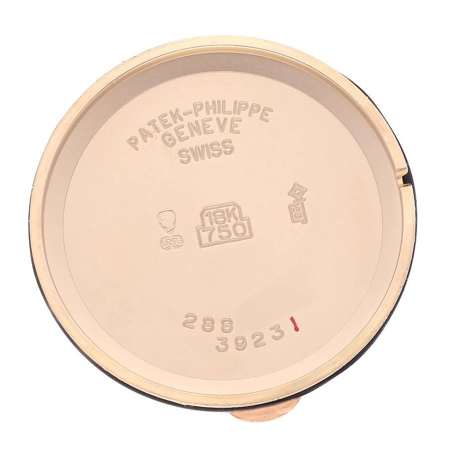 18 Karat Roségold Silber Zifferblatt Herrenuhr 3923 von Patek Philippe Calatrava 3