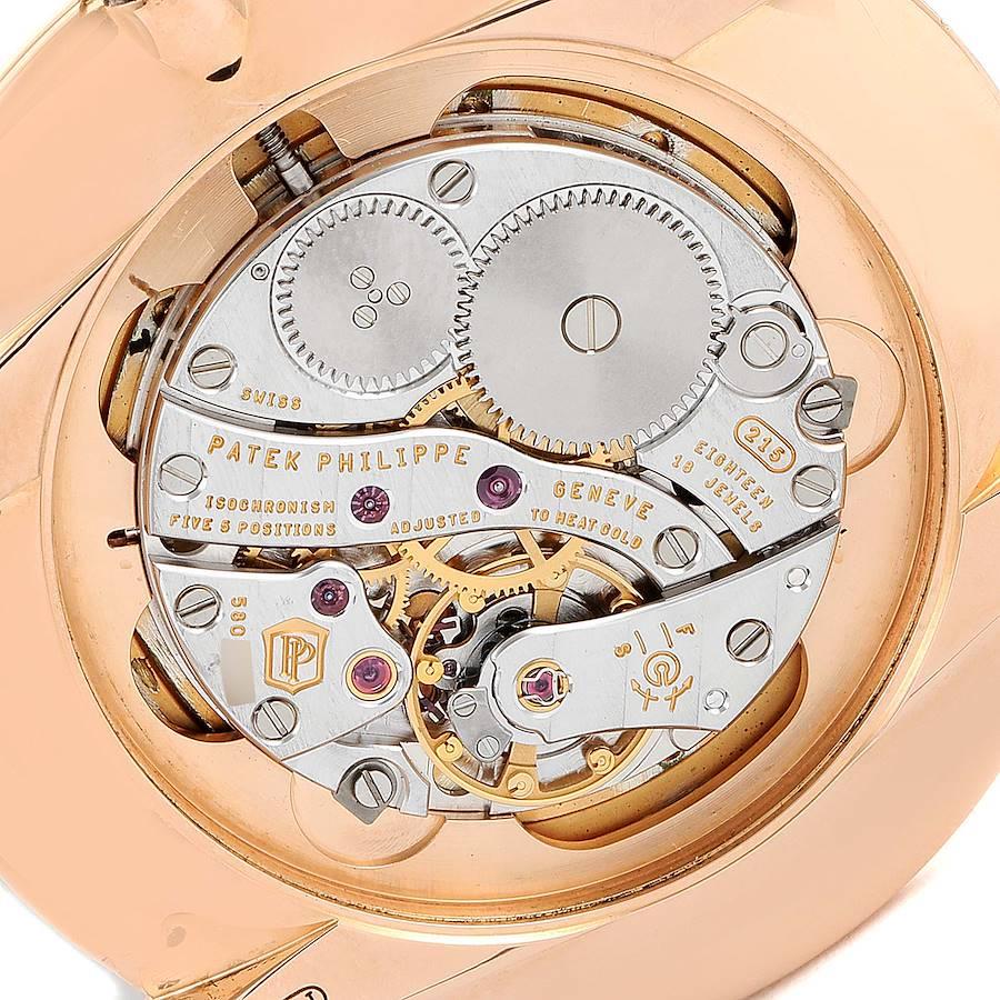 Herrenuhr mit 18 Karat Roségold-Silber-Zifferblatt von Patek Philippe Calatrava 5123R 4