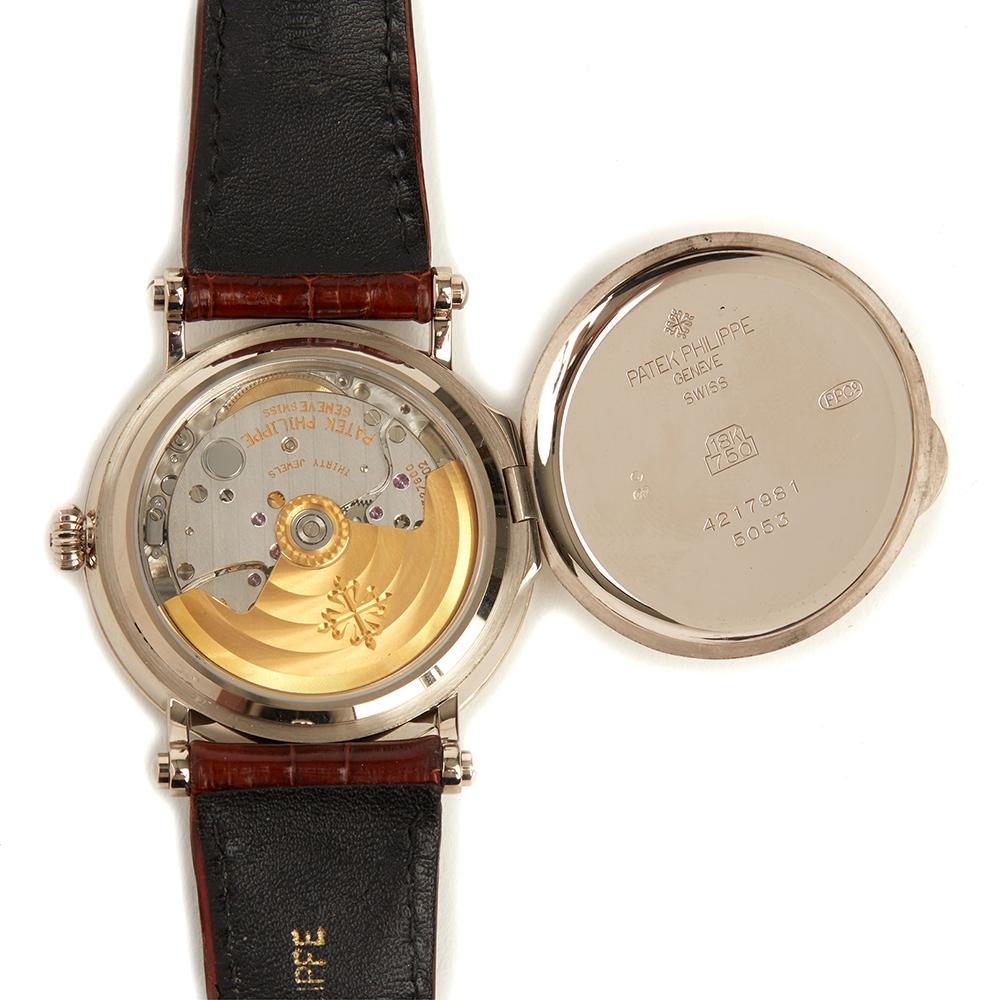 Men's Patek Philippe Calatrava 18K White Gold 5053
