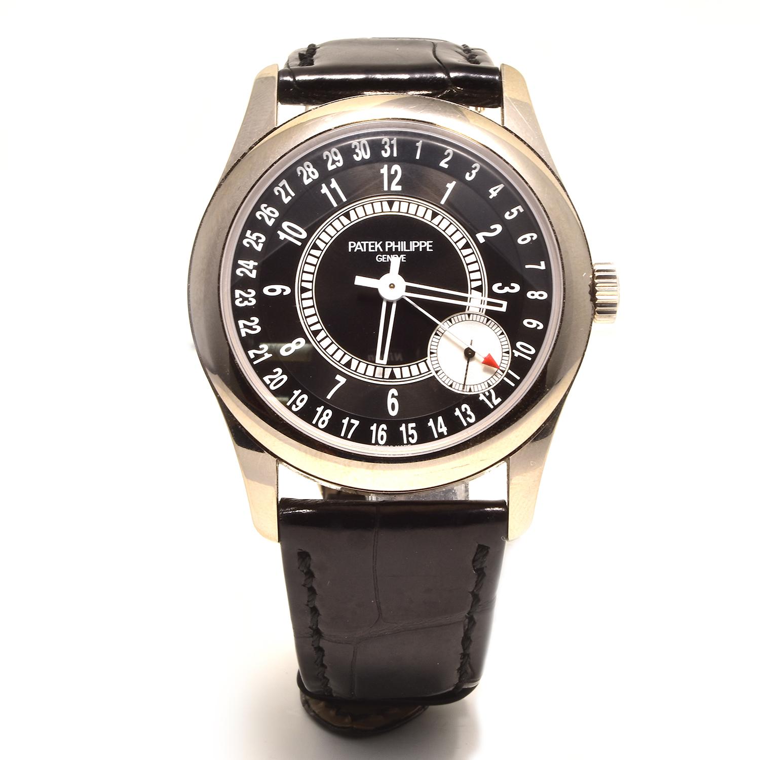 Women's or Men's Patek Philippe Calatrava 18 Karat White Gold 6006G-001