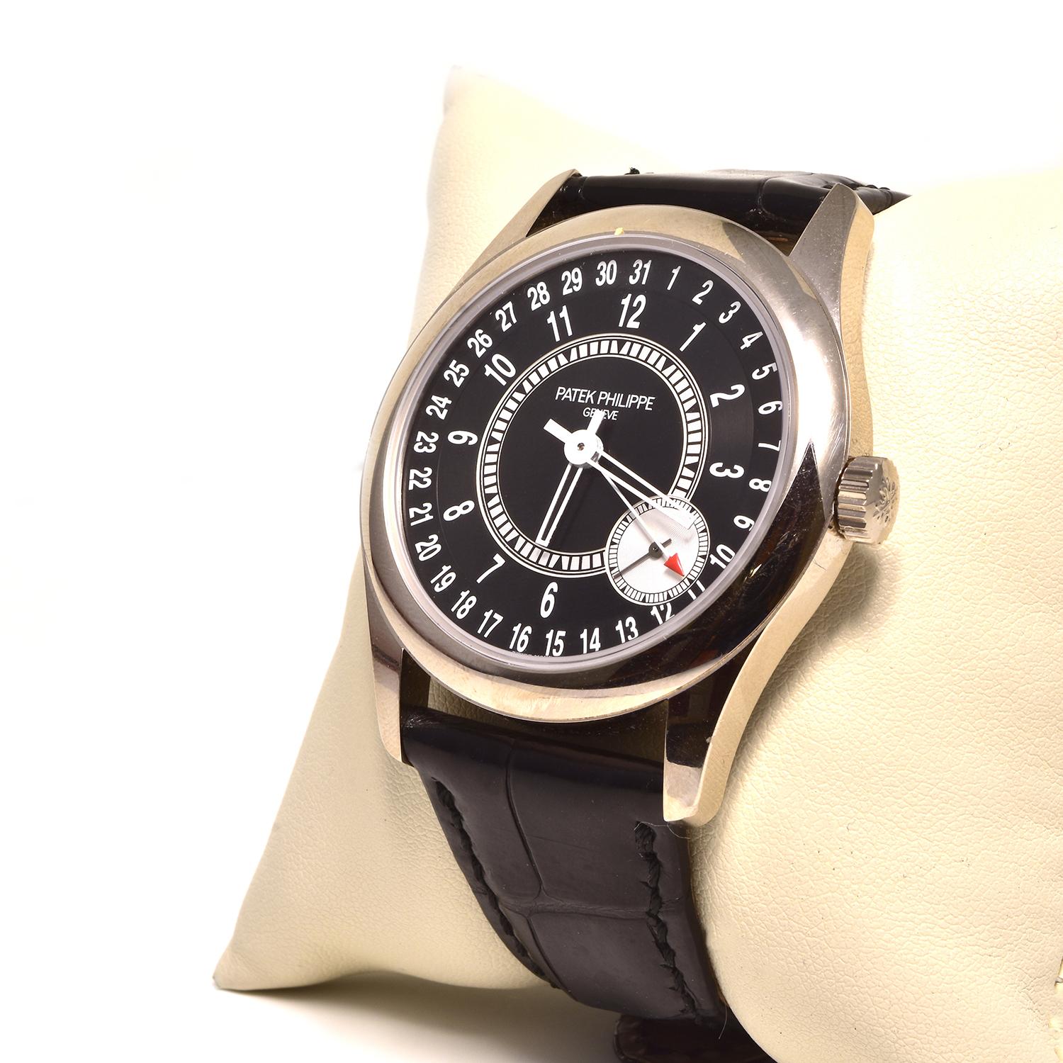 Patek Philippe Calatrava 18 Karat White Gold 6006G-001 2