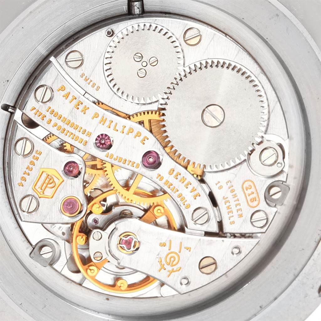 Patek Philippe Calatrava 18 Karat White Gold Automatic Men’s Watch 5119 For Sale 3