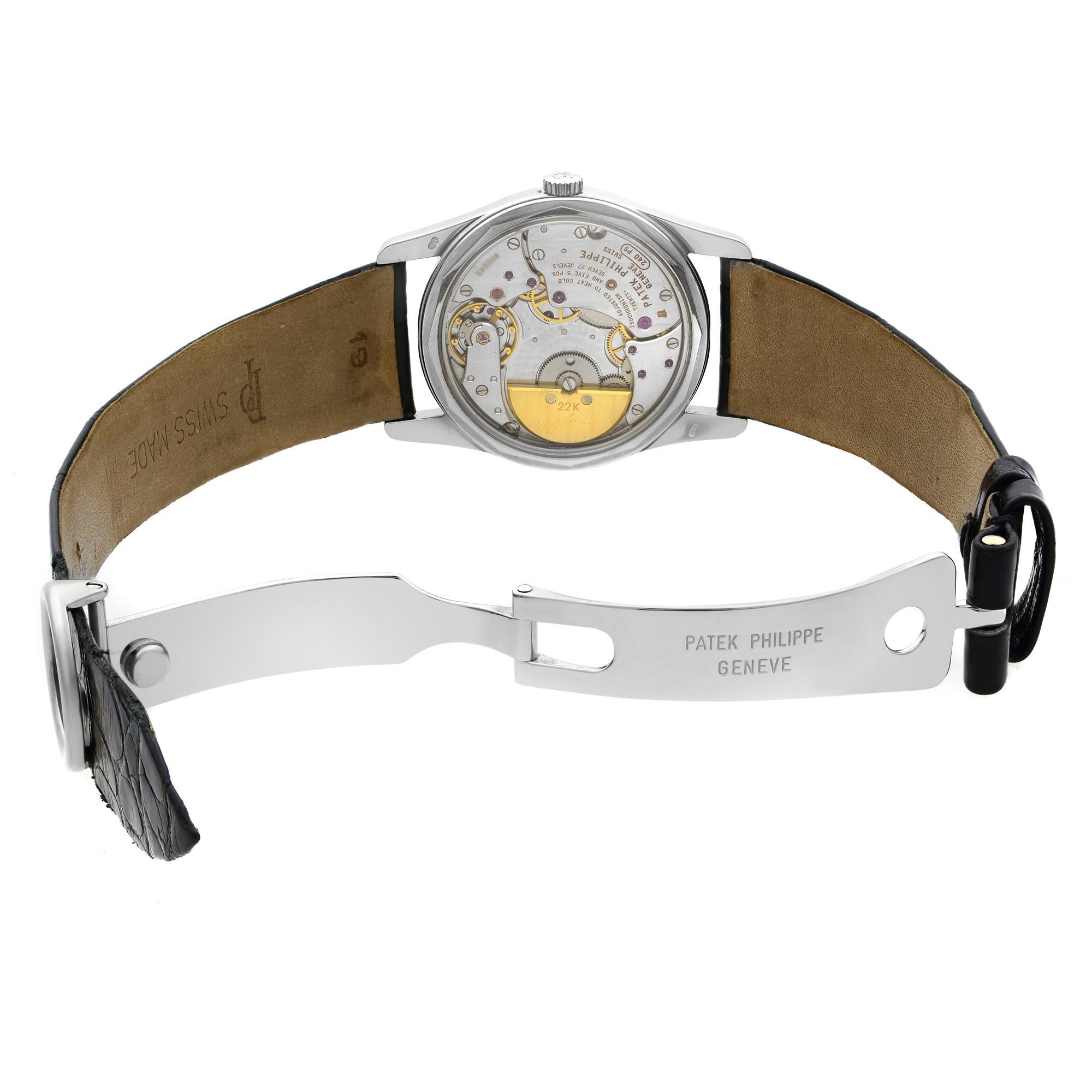 patek philippe calatrava automatic dial gold men's watch