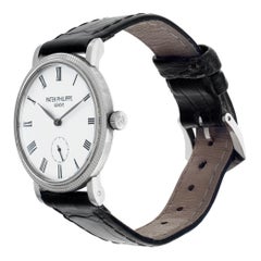 Patek Philippe Calatrava 18k white gold Manual Wristwatch Ref 7119