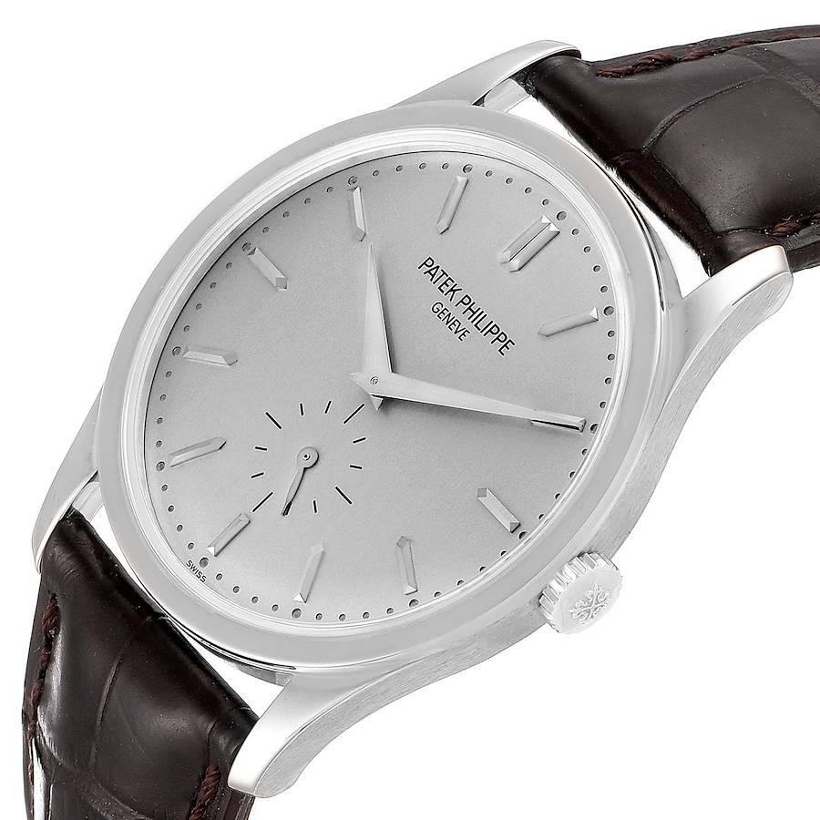 Men's Patek Philippe Calatrava 18k White Gold Mechanical Mens Watch 5196