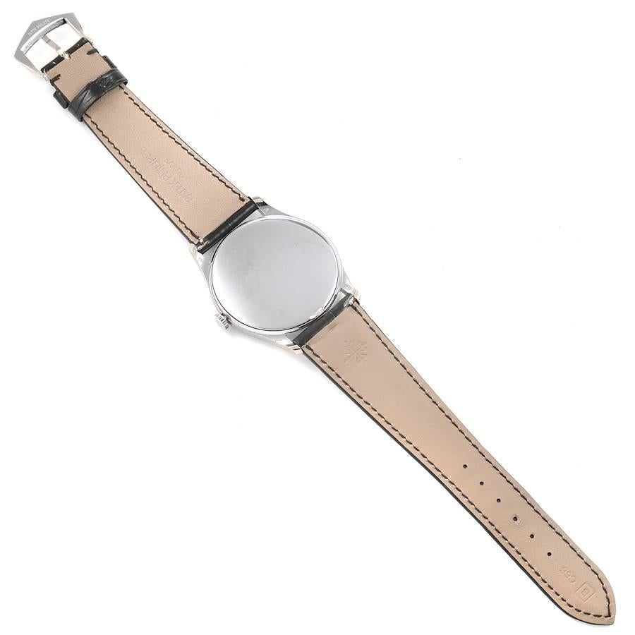 Patek Philippe Calatrava 18k White Gold Mechanical Mens Watch 5196 Unworn For Sale 2