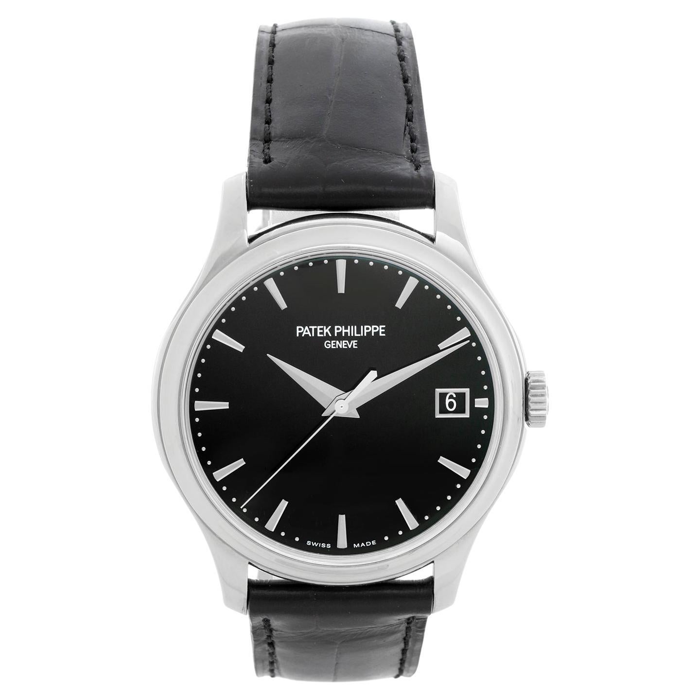 Patek Philippe Calatrava 18k Weißgold Herren-Automatikuhr 5227G