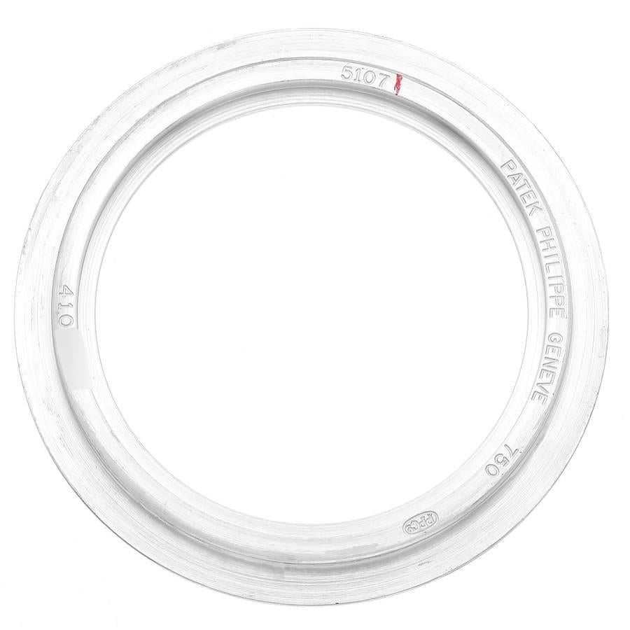 Patek Philippe Calatrava Oro Bianco 18k Quadrante Argento Orologio Uomo 5107 Scatola Documenti 1