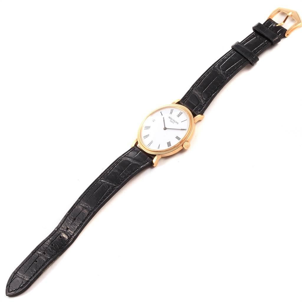 Patek Philippe Calatrava 18 Karat Yellow Gold Automatic Men's Watch 5120 For Sale 7