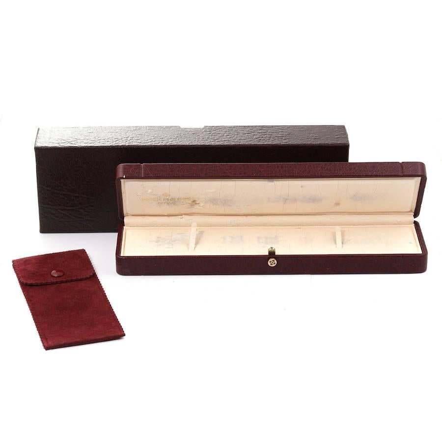 Patek Philippe Calatrava 18k Yellow Gold Brown Strap Mens Watch 3919 5