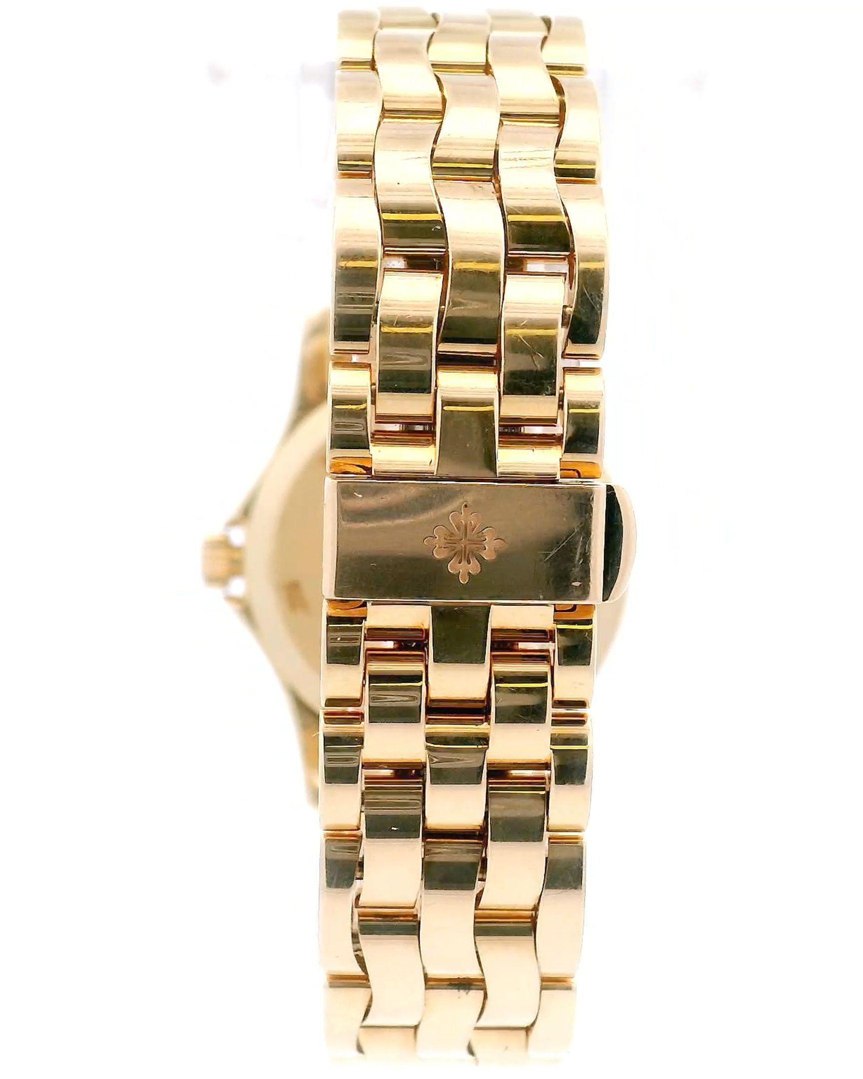 Patek Philippe Calatrava 18k Yellow Gold Diamond Ladies Watch 4906-101J 2