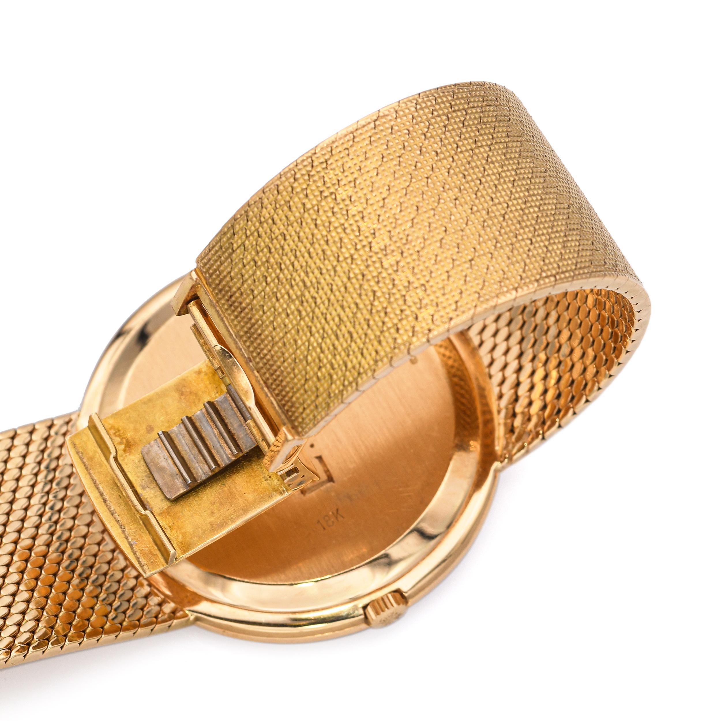 Patek Philippe Calatrava 18k Gelbgold Handaufzug Herrenuhr Ref. 3588 im Angebot 5