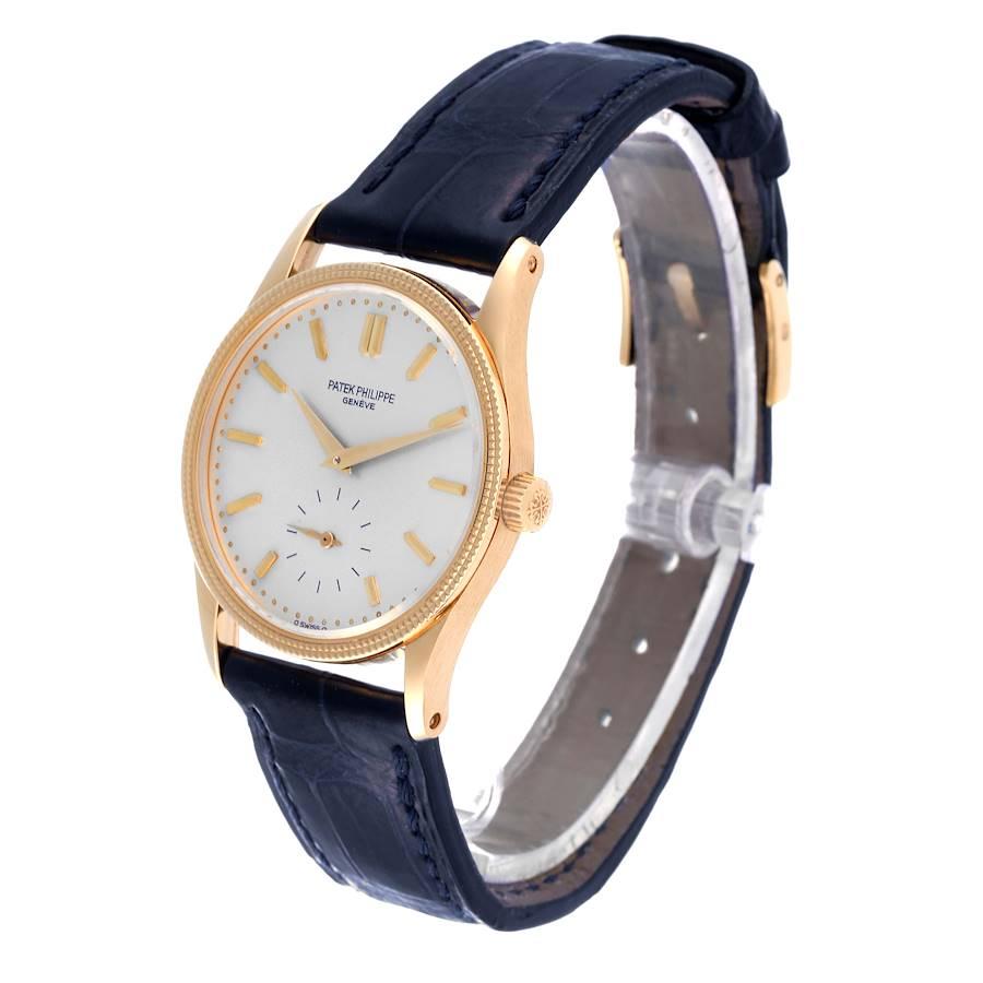Patek Philippe Calatrava 18 Karat Gelbgold Hobnail Lünette Uhr 3796 Herren im Angebot