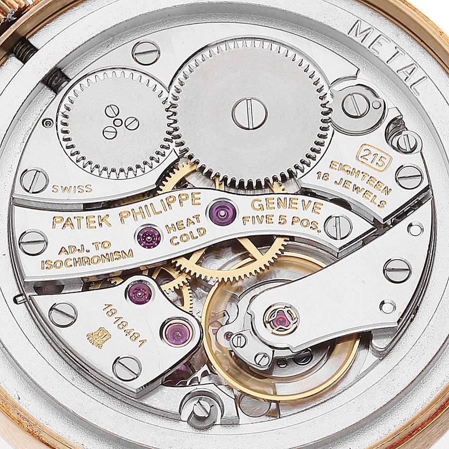 Patek Philippe Calatrava 18 Karat Gelbgold Hobnail Lünette Uhr 3796 im Angebot 2