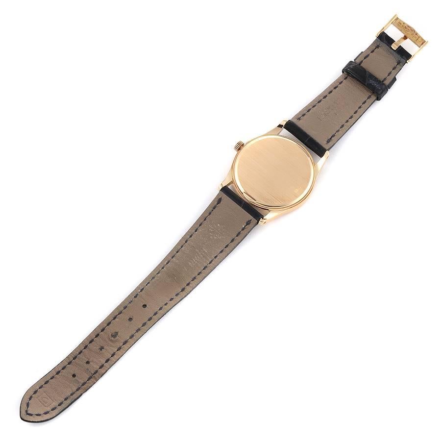Patek Philippe Calatrava 18 Karat Gelbgold Hobnail Lünette Uhr 3796 im Angebot 5