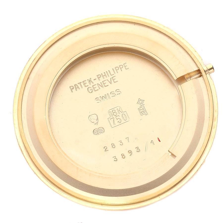 Men's Patek Philippe Calatrava 18k Yellow Gold Ivory Dial Mens Watch 3893