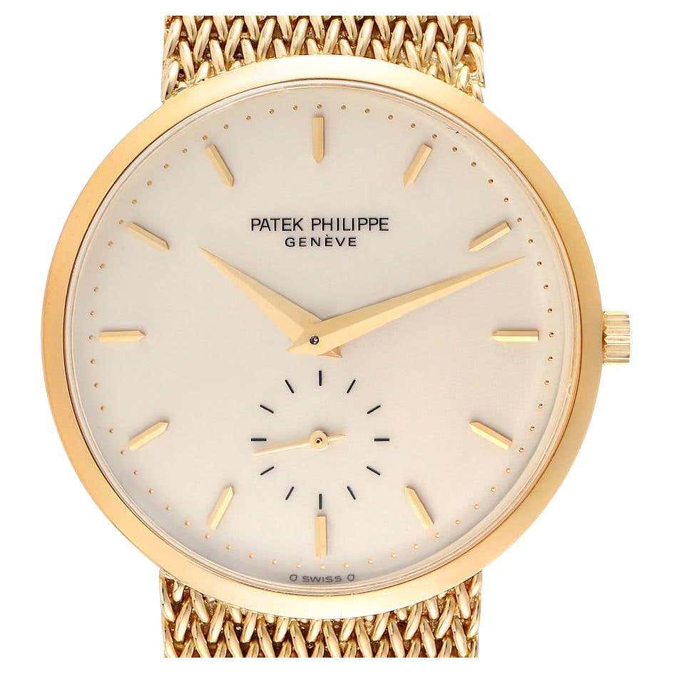 Patek Philippe 18k Yellow Gold Golden Ellipse Mens Watch at 1stDibs