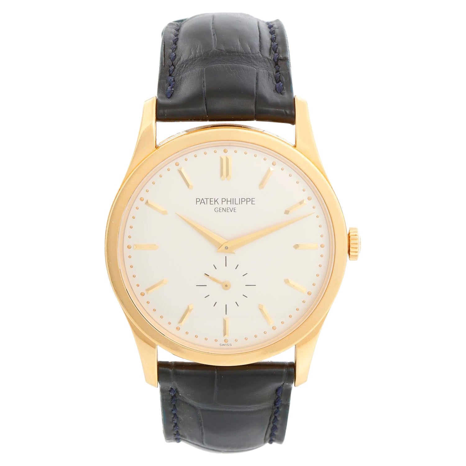 18 Karat Gelbgold Herren''s von Patek Philippe Calatrava  5196J