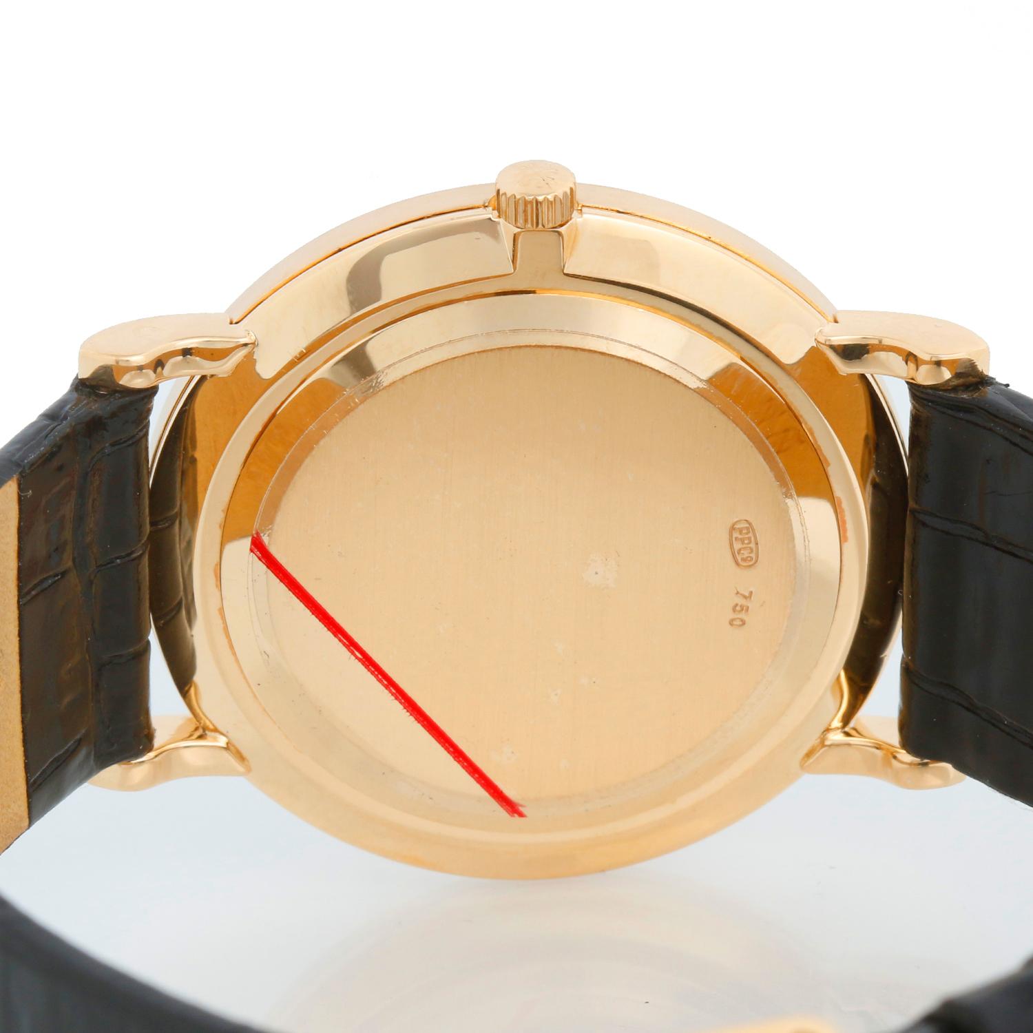 Patek Philippe Calatrava 18k Yellow Gold Men's Watch 3919 In Excellent Condition In Dallas, TX
