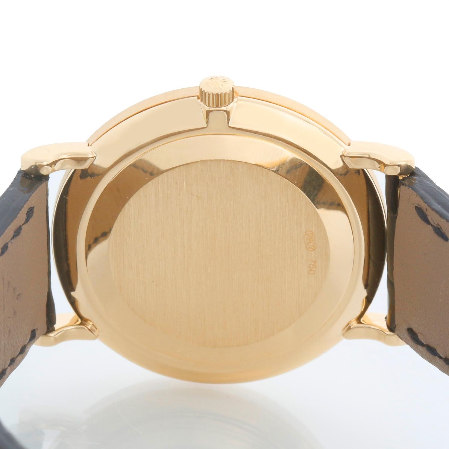 Patek Philippe Calatrava 18k Yellow Gold Men's Watch  Ref 3919 Excellent état - En vente à Dallas, TX