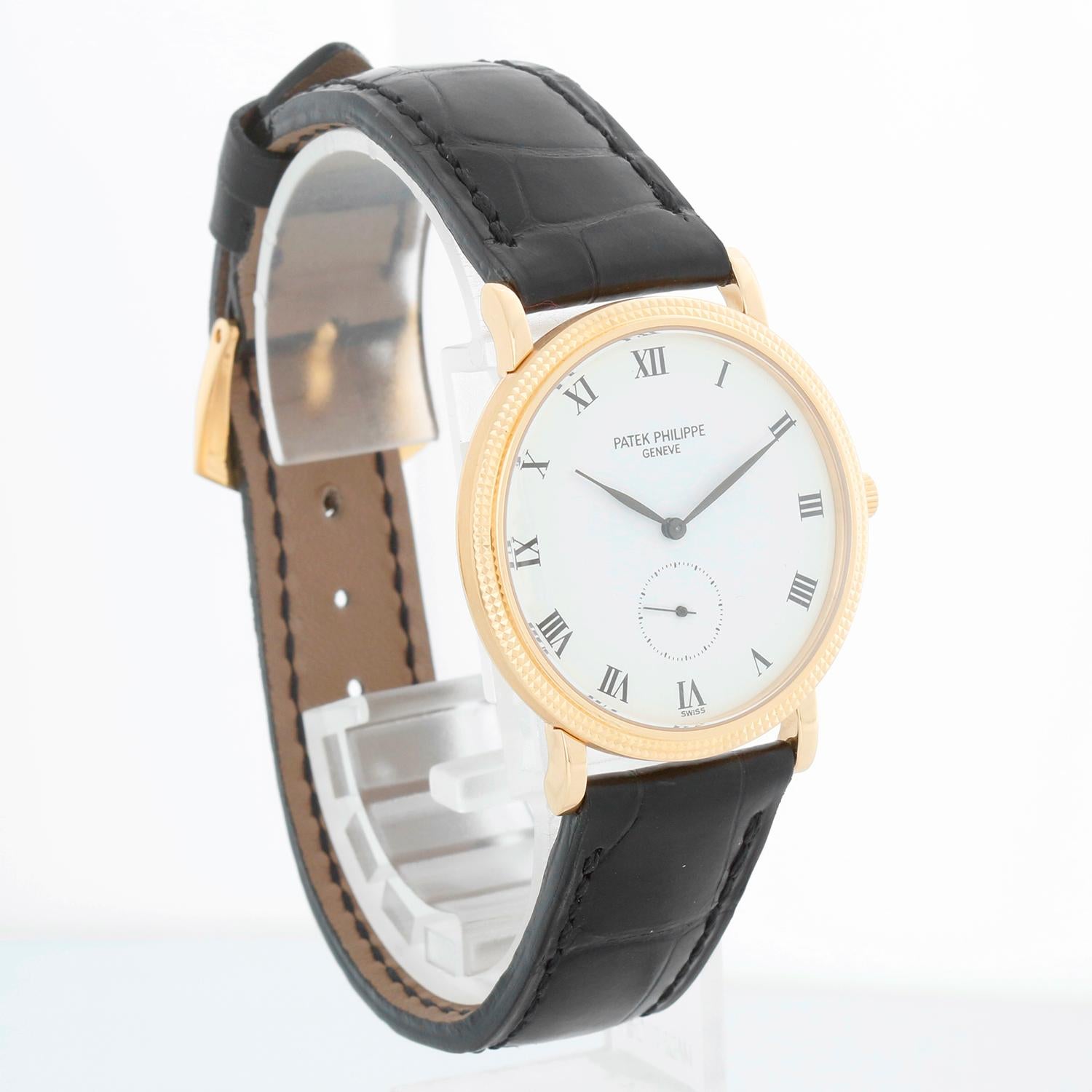 Patek Philippe Calatrava 18k Yellow Gold Men's Watch  Ref 3919 Pour hommes en vente