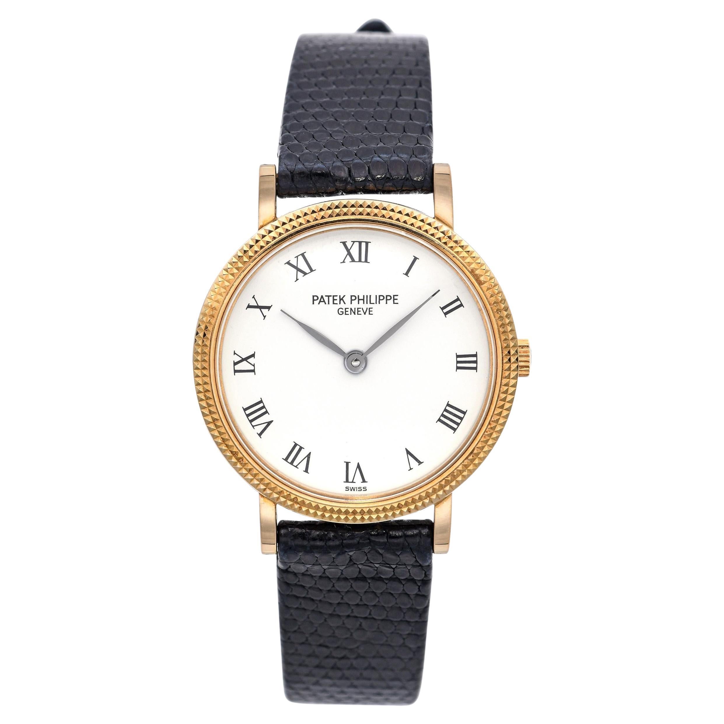 Reloj Patek Philippe Calatrava 18k Oro Amarillo Cuarzo Mujer Ref 4819