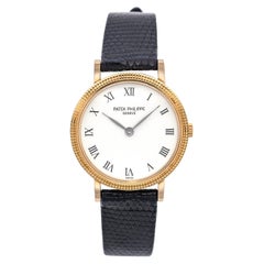 Patek Philippe Calatrava 18k Yellow Gold Quartz Women's Watch Ref 4819