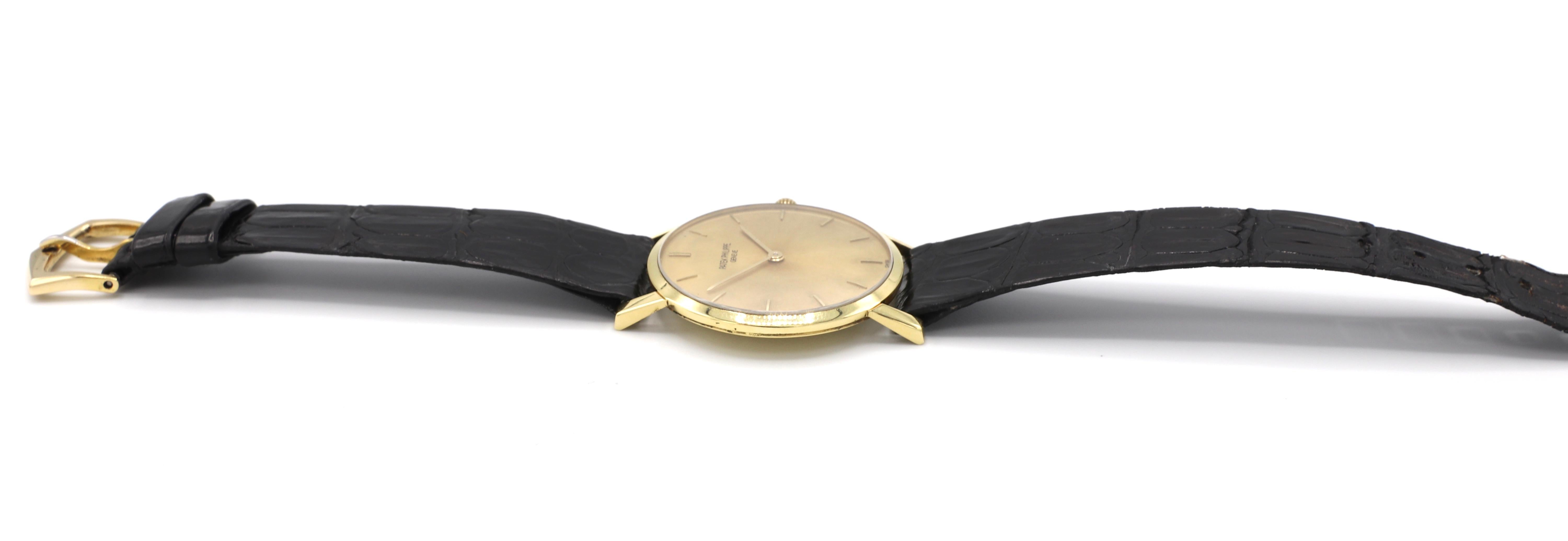 Patek Philippe Calatrava 18 Karat Yellow Gold Reference 3470 Watch 3