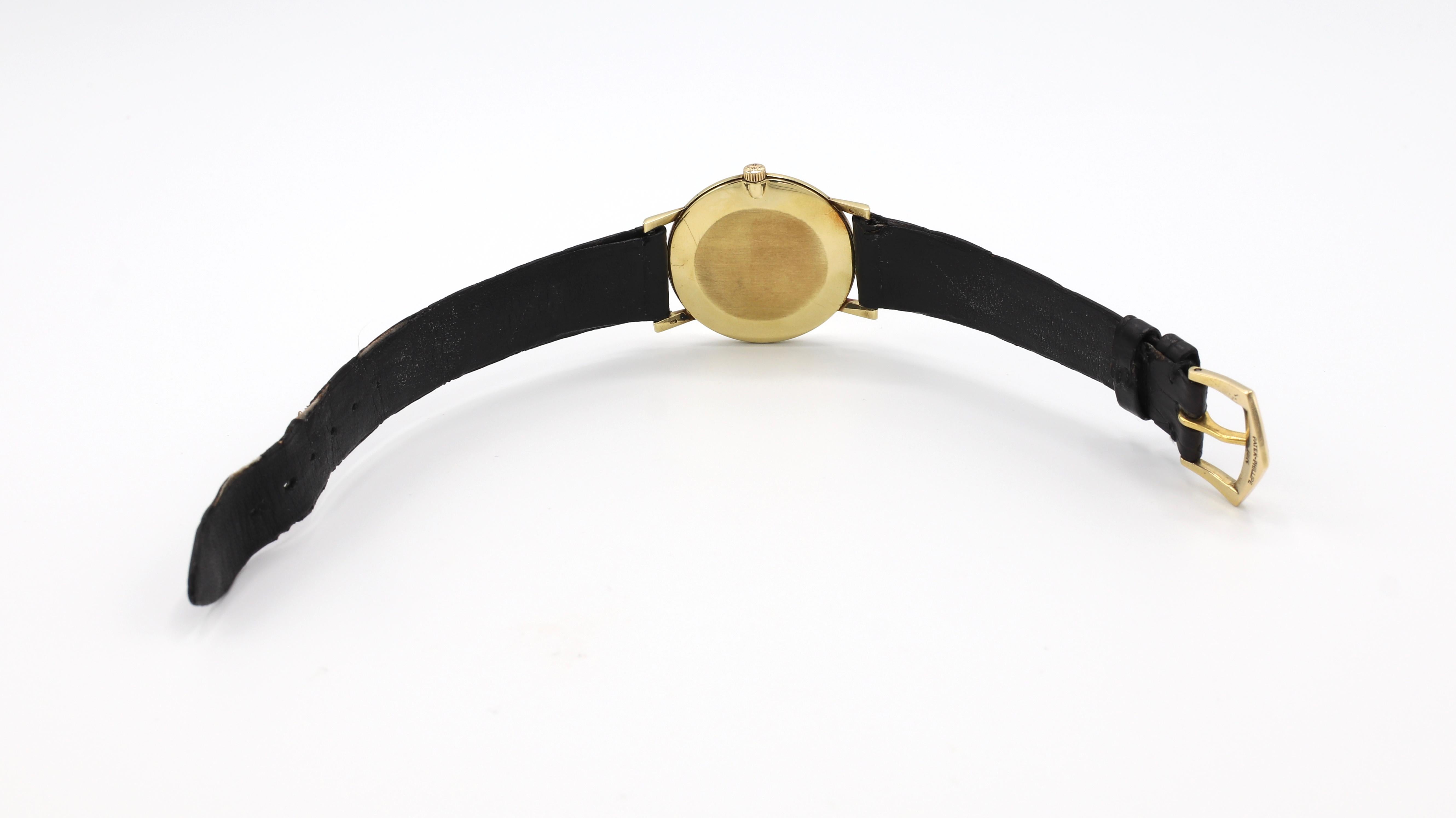 Patek Philippe Calatrava 18 Karat Yellow Gold Reference 3470 Watch In Good Condition In  Baltimore, MD