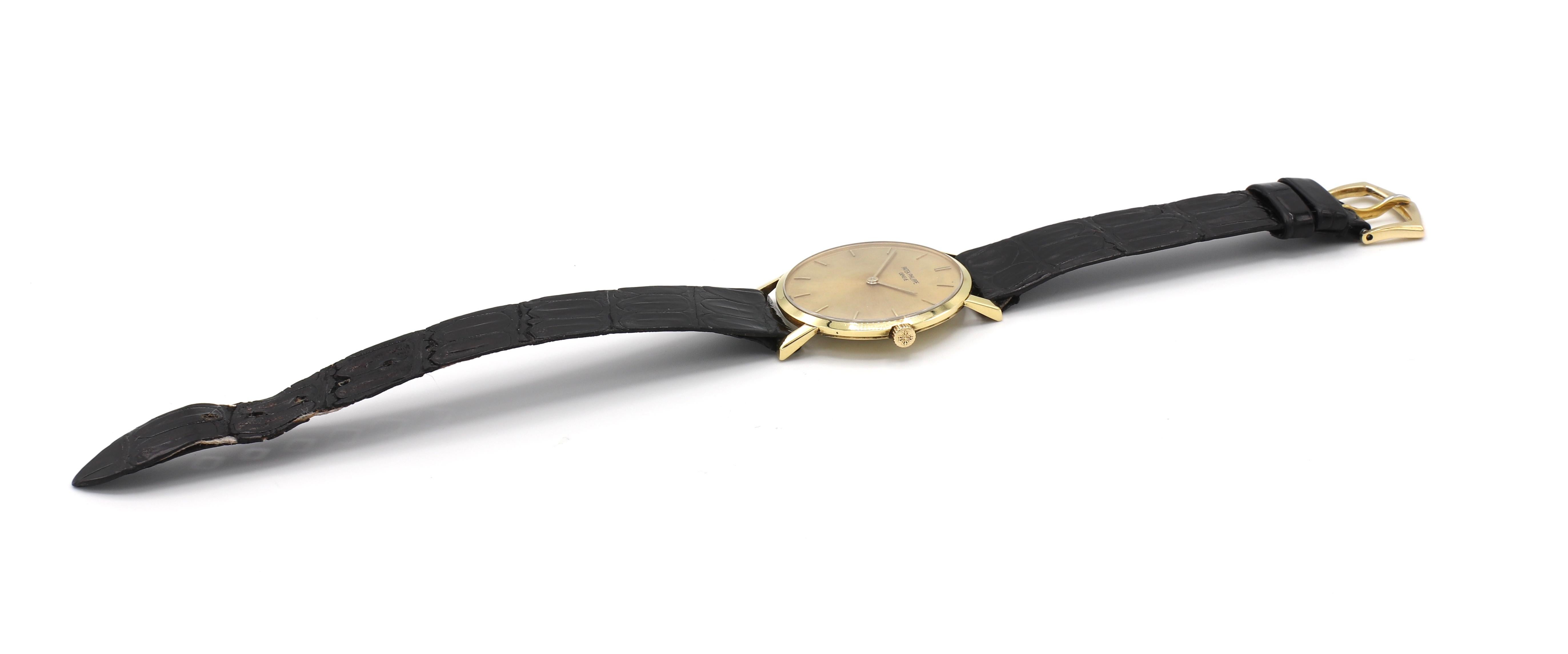 Patek Philippe Calatrava 18 Karat Yellow Gold Reference 3470 Watch 1