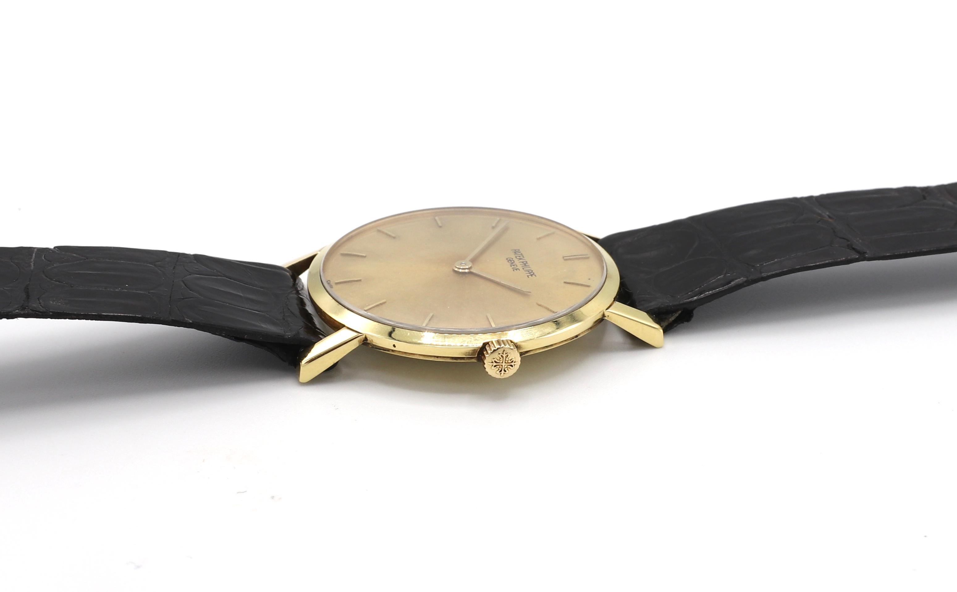 Patek Philippe Calatrava 18 Karat Yellow Gold Reference 3470 Watch 2