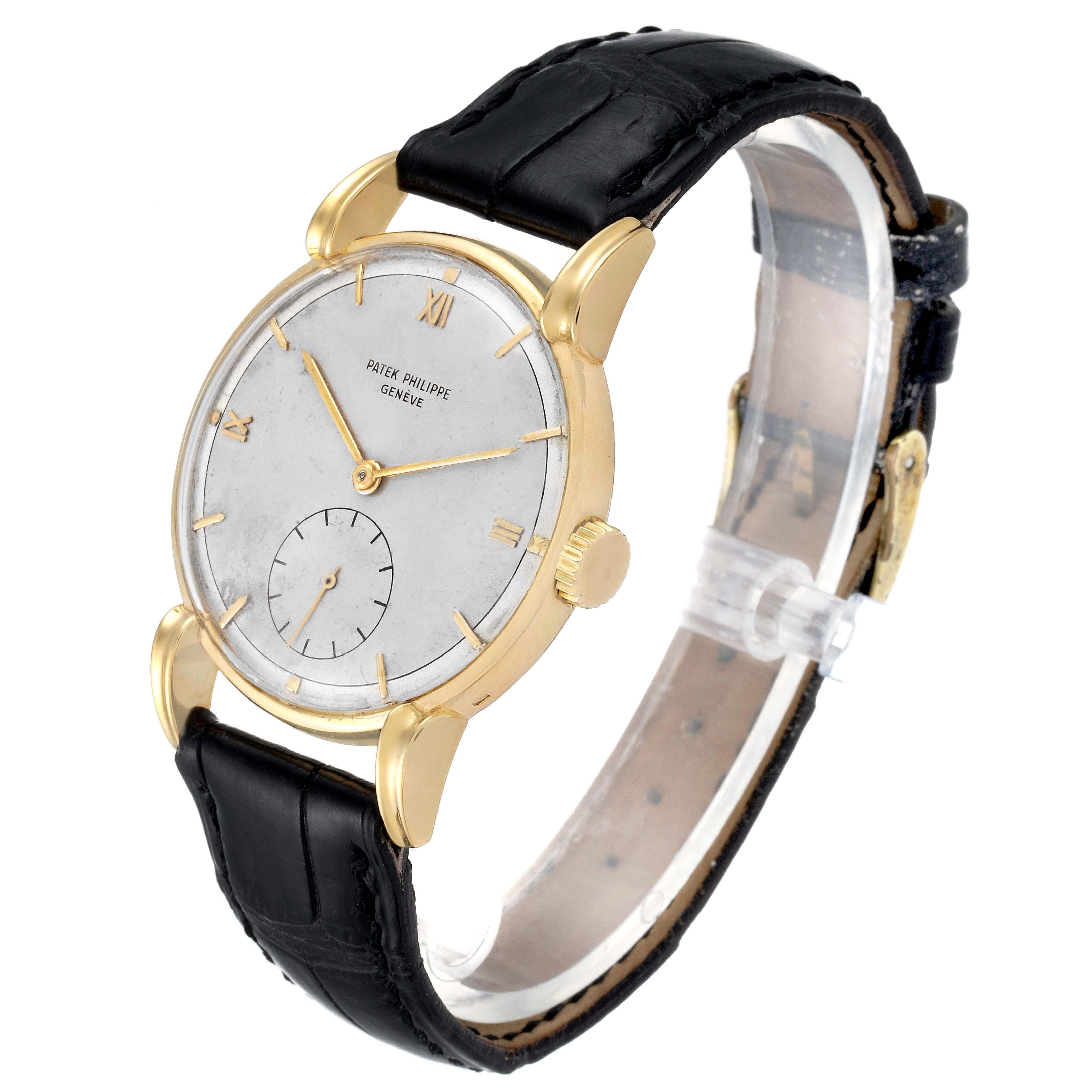 Patek Philippe Calatrava 18K Gelbgold Vintage Herrenuhr 2430 im Angebot 2