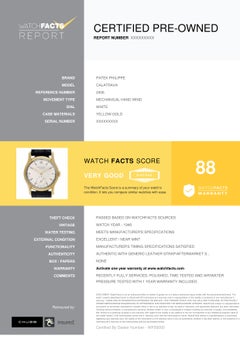 Patek Philippe Calatrava 2406, Certified and Warranty