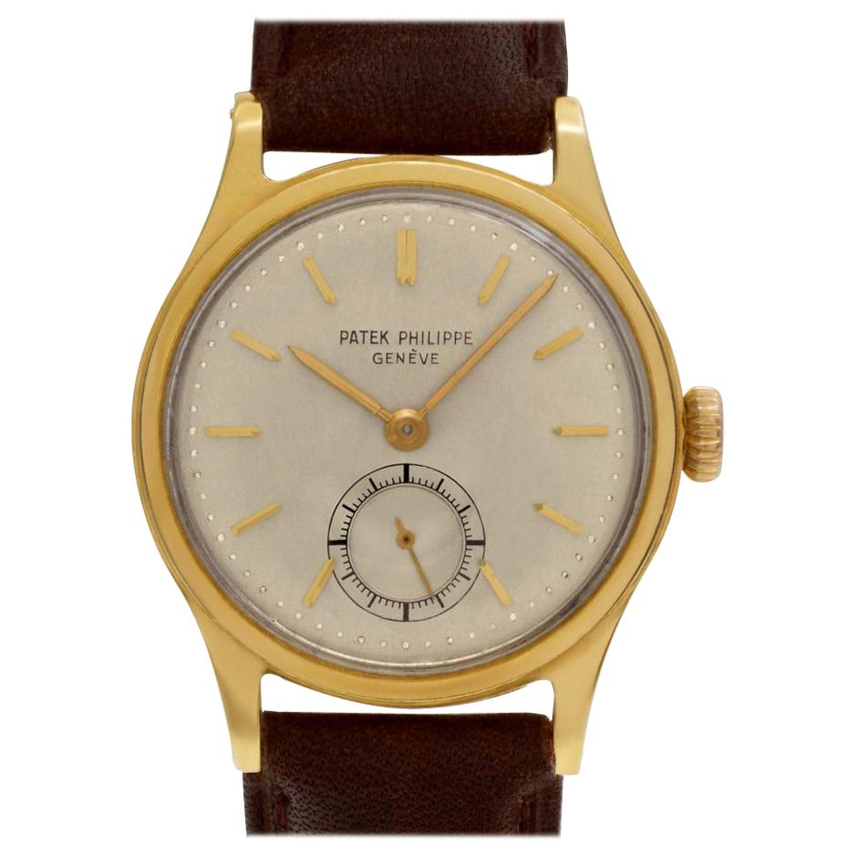 Patek Philippe Calatrava 2451 18 Karat Cream Dial Manual Watch