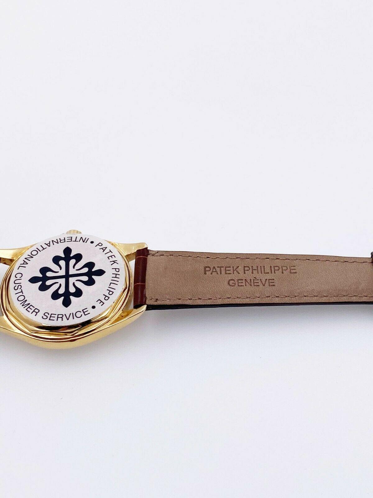 18 Karat Gelbgold Kasten-Service-Papier von Patek Philippe Calatrava 2526J im Angebot 3