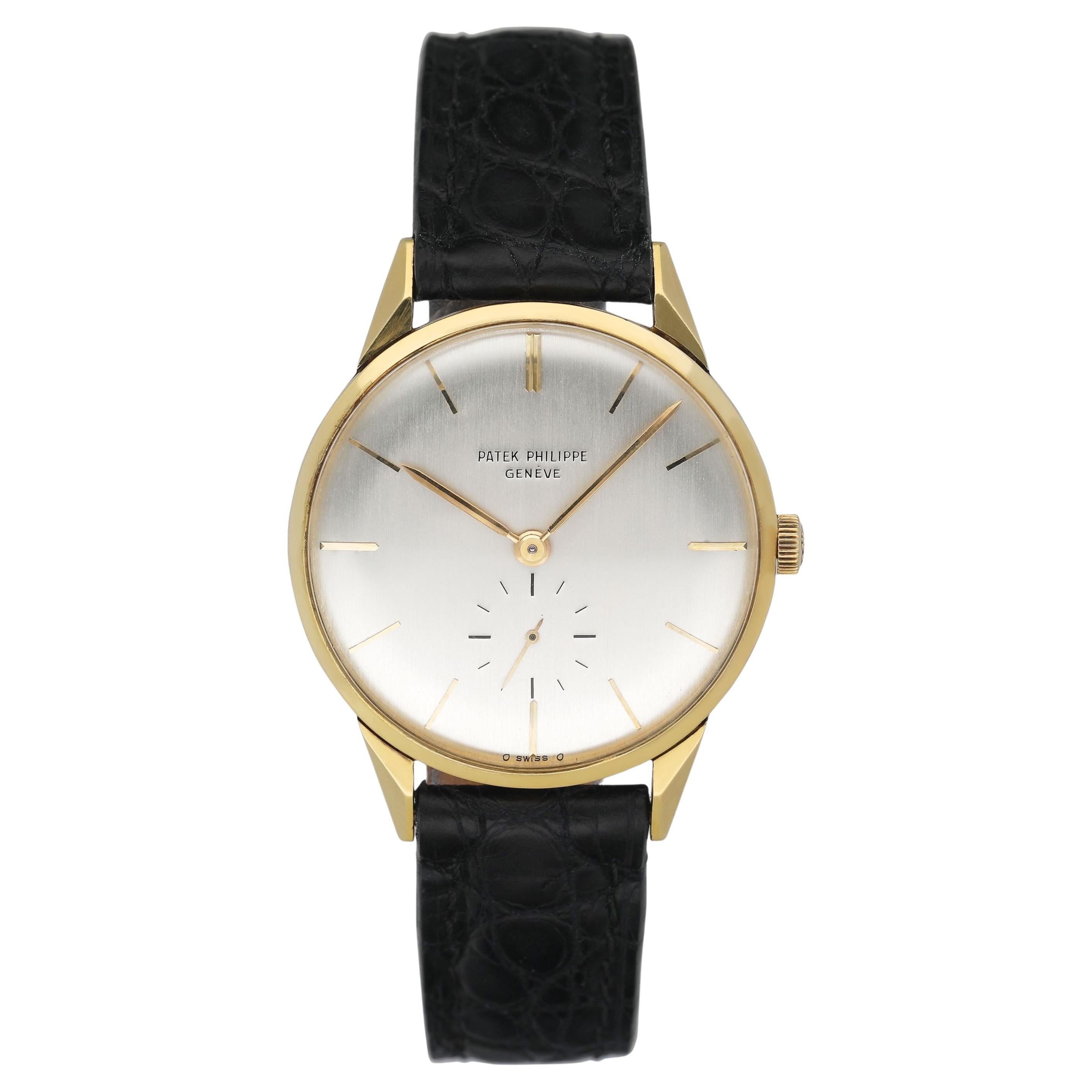 Reloj de caballero Patek Philippe Calatrava 2568/1 de oro amarillo de 18 quilates con archivos