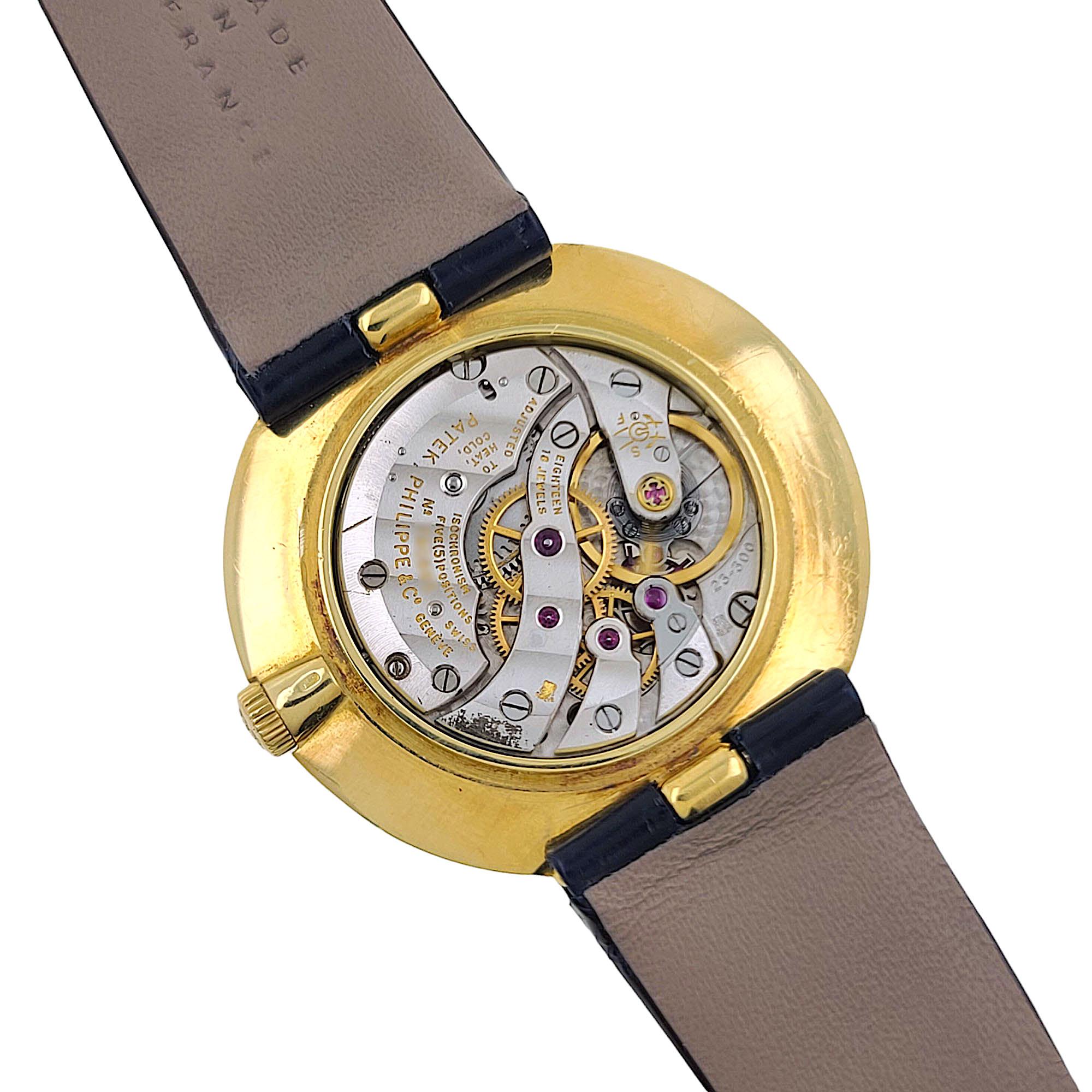 Patek Philippe Calatrava 2591 18k Gold 23-300 Geneva 1950 Ellipse Disco Volante 8