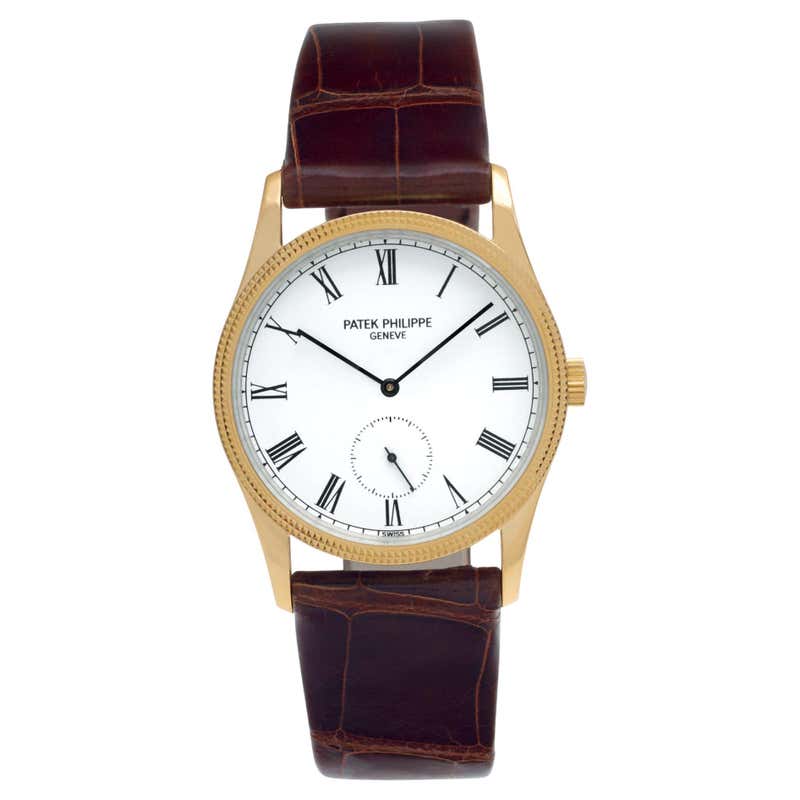 Patek Philippe Rose Gold Calatrava Wristwatch Ref 3796R at 1stDibs