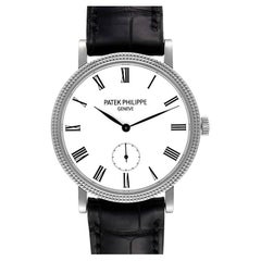 Patek Philippe Calatrava White Gold White Dial Ladies Watch 7119G