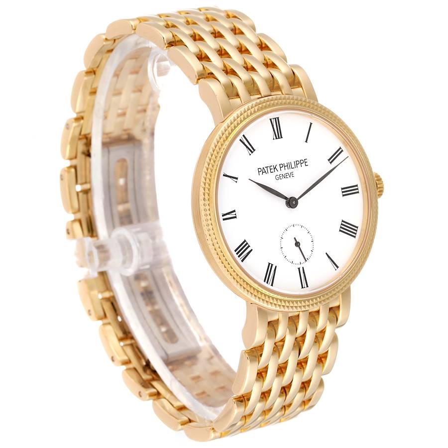 Damenuhr 7119 von Patek Philippe Calatrava aus Gelbgold im Zustand „Hervorragend“ im Angebot in Atlanta, GA
